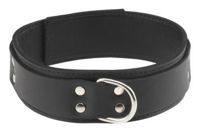 Spartacus 1.5 inch Cow Lined Slave Collar