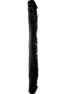 Kinx Eighteen Textured Double Dong Black 18 Inch