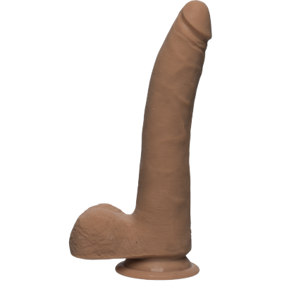 The D Realistic D Slim With Balls Dual Density Dildo