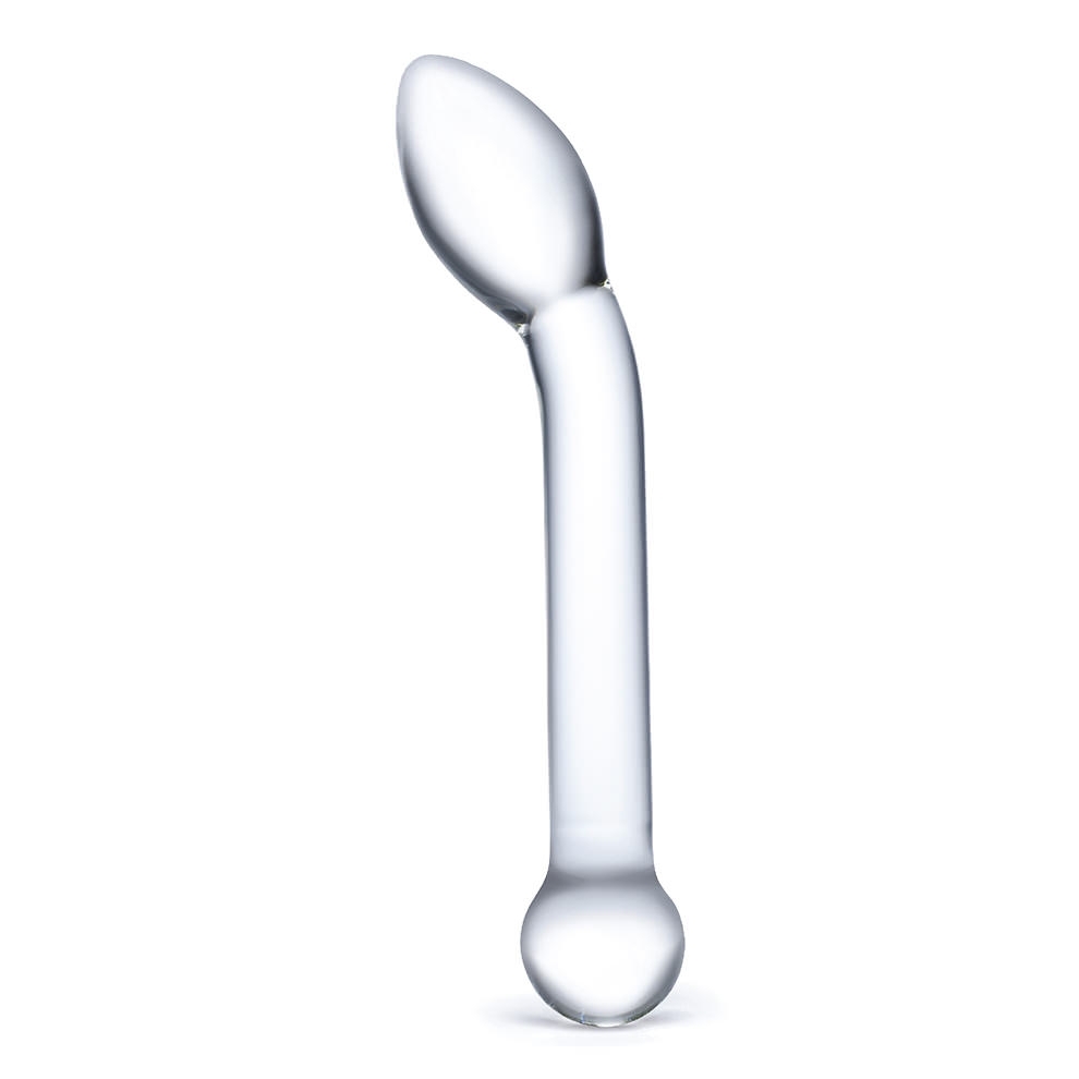Glas+Slimline+G+Spot+Glass+Dildo+8+Inches+Clear