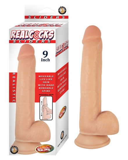 Realcocks+Sliders+9+Inch+Harness+Compatible+Suction+Cup