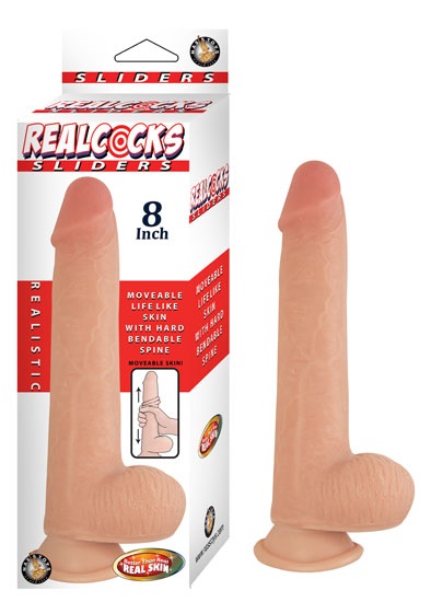 Realcocks+Sliders+8+Inch+Harness+Compatible+Suction+Cup+Dildo