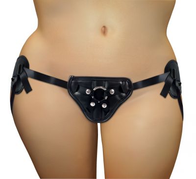 Plus Size PVC Corsette Adjustable Strap On Harness