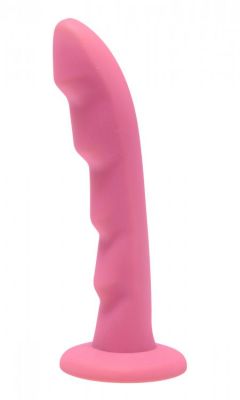 Ripples Silicone Flanged Harness Dildo