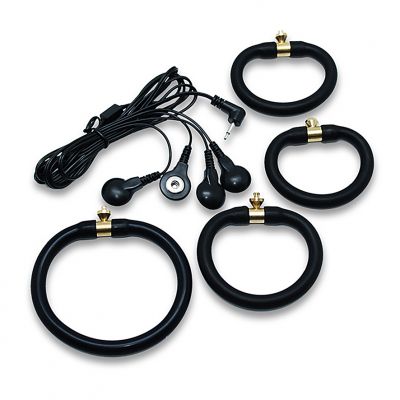 Set of 4 Conductive Electro Sex Rings