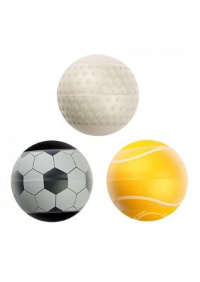 Linx Score Stroker Ball Masturbator 3-Pack Nubby & Ribbed Texture Waterproof