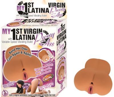 My First Virgin Latina Pussy And Ass Masturbator