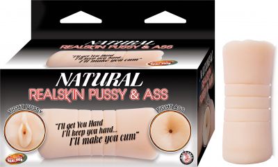 Natural Realskin Pussy & Ass Double Sided Stroker