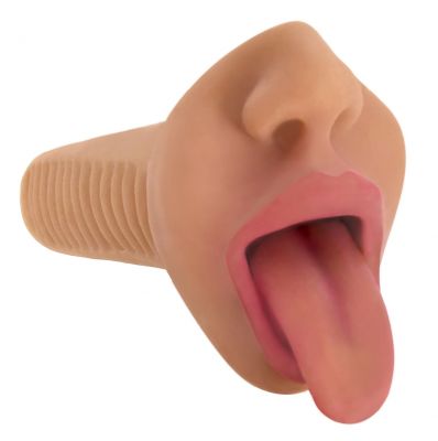 Mistress Selene Vibrating Mouth Stroker- Tan