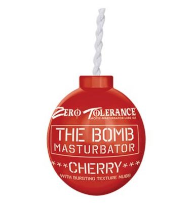 The Bomb Masturbator Cherry Textured Stroker Sleeve Red