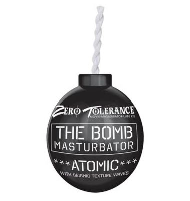 The Bomb Masturbator Atomic Textured Stroker Sleeve Black