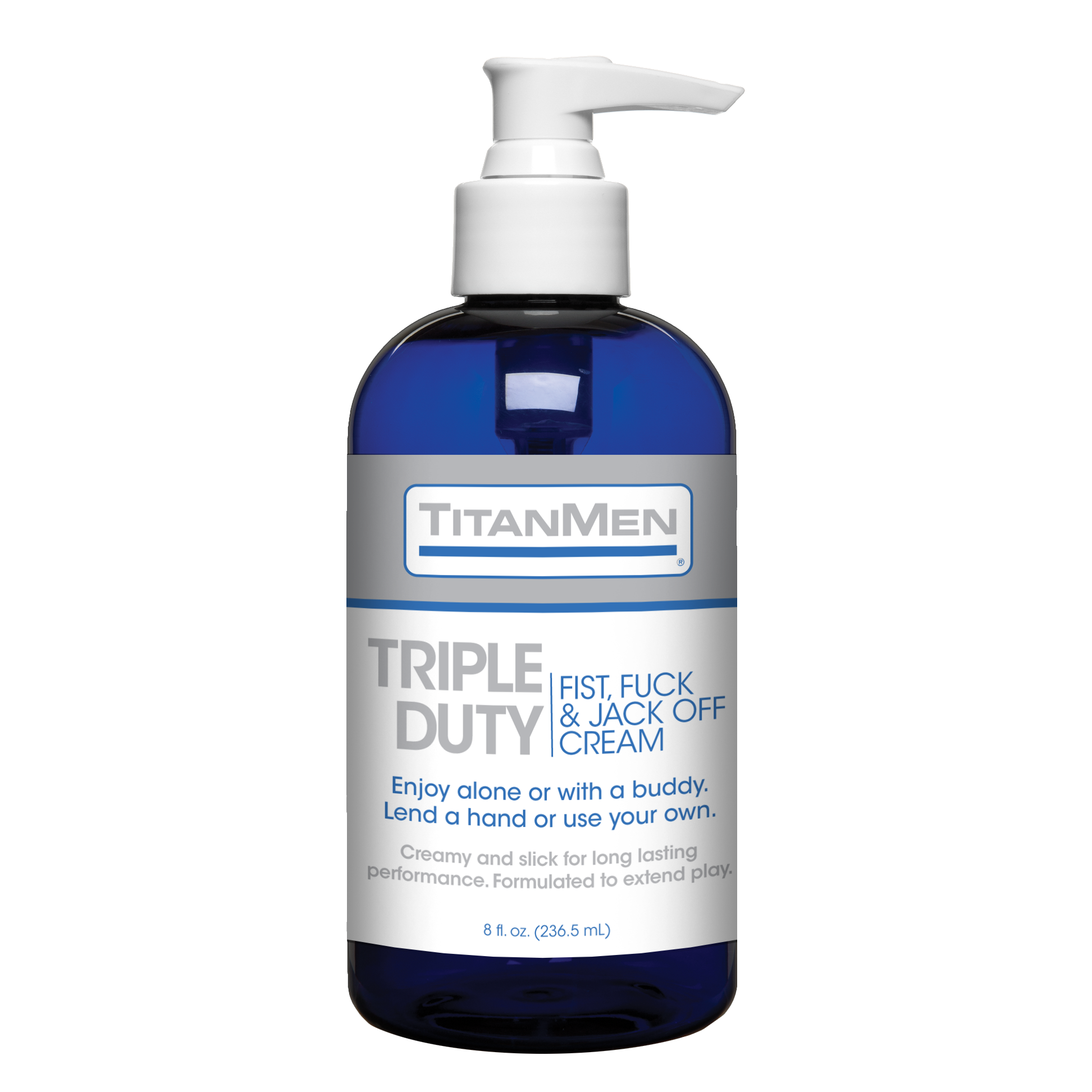 TitanMen+Triple+Duty+Fist%2C+Fuck+And+Jack+Off+Cream+8+Ounce+Pump