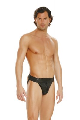 Hip Check Leather Jock Strap