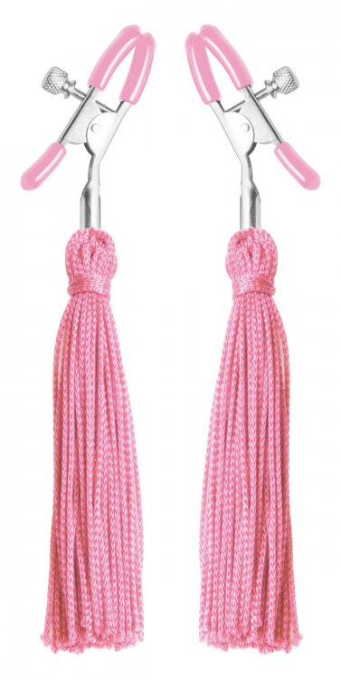 Tickle+Me+Pink+Nipple+Clamp+Tassels