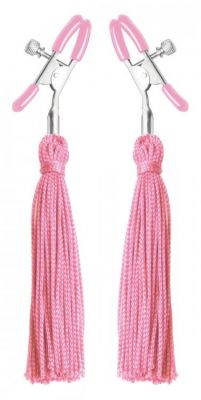 Tickle Me Pink Nipple Clamp Tassels