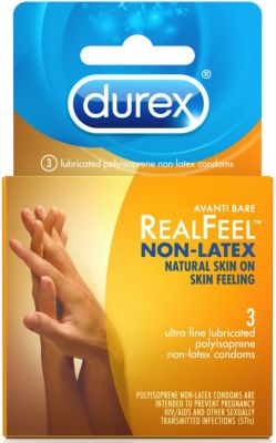 Durex Avanti Real Feel Non Latex Lubricated Condoms 3-Pack