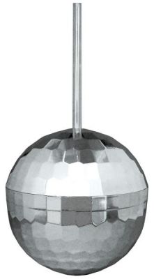 Disco Ball Plastic Cup With Straw Holds 12 Ounce