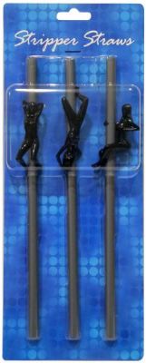 Stripper Straws Female 3 Each Per Pack