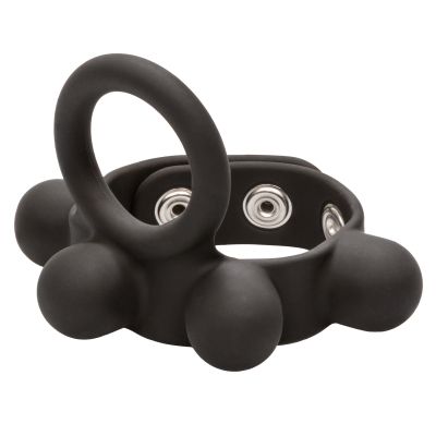 Medium Weighted C-Ring Ball Stretcher Silicone Cockring