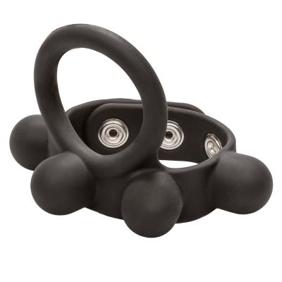 Large Weighted C-Ring Ball Stretcher Silicone Cockring