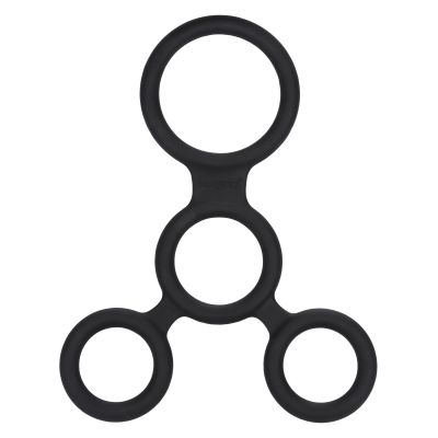 Full Erection Spreader Silicone Erection And Scrotum Enhancer Cock Ring