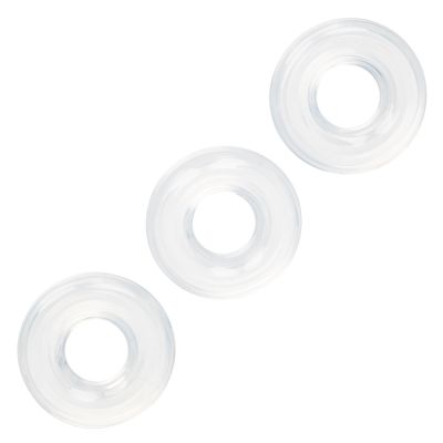 Silicone Stacker Rings Cockrings 3 Each Per Set .75 Inch Diameter