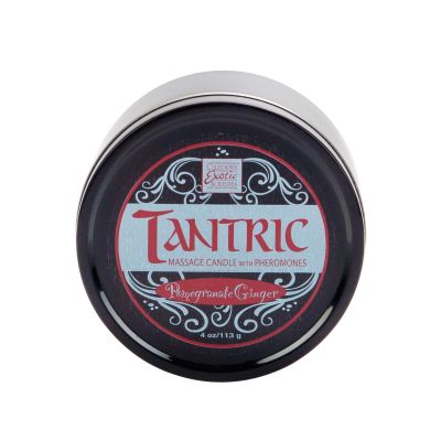 Tantric Massage Candle with Pheromones White Pomegranate Ginger