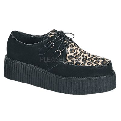 Leopard Punk Gothic Casual Creepers