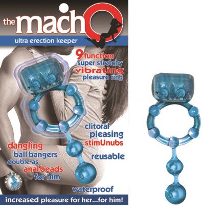 The Macho Ultra Erection Keeper Cock Ring Multispeed