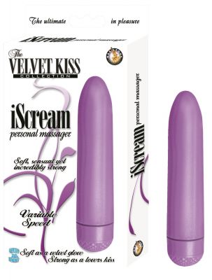 The Velvet Kiss Collection iScream Personal Massager Waterproof 5 inch