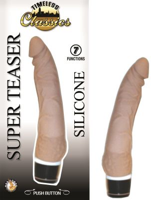 Timeless Classics Super Teaser Silicone Vibrator Waterproof 7 Inch