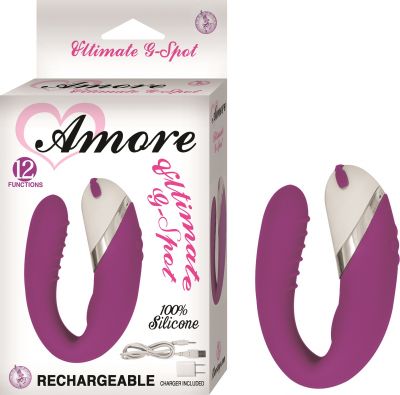 Amore Ultimate G Spot Silicone Rechargeable Massager Waterproof 4.1 Inch
