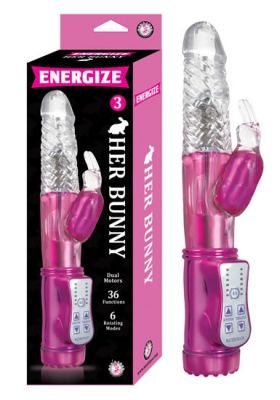 Energize Her Bunny 3 Vibe Waterproof 9 Inch