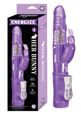 Energize Her Bunny 04 Dual Motor Rotating Rabbit Vibe Waterproof 9 inch