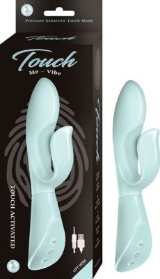 Touch Me Vibe Silicone USB Rechargeable Dual Vibrator Waterproof 8 Inch