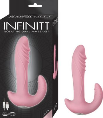 Infinitt Rotating Dual Massager Silicone Rechargeable Waterproof