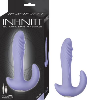 Infinitt Rotating Dual Massager Silicone Rechargeable Waterproof