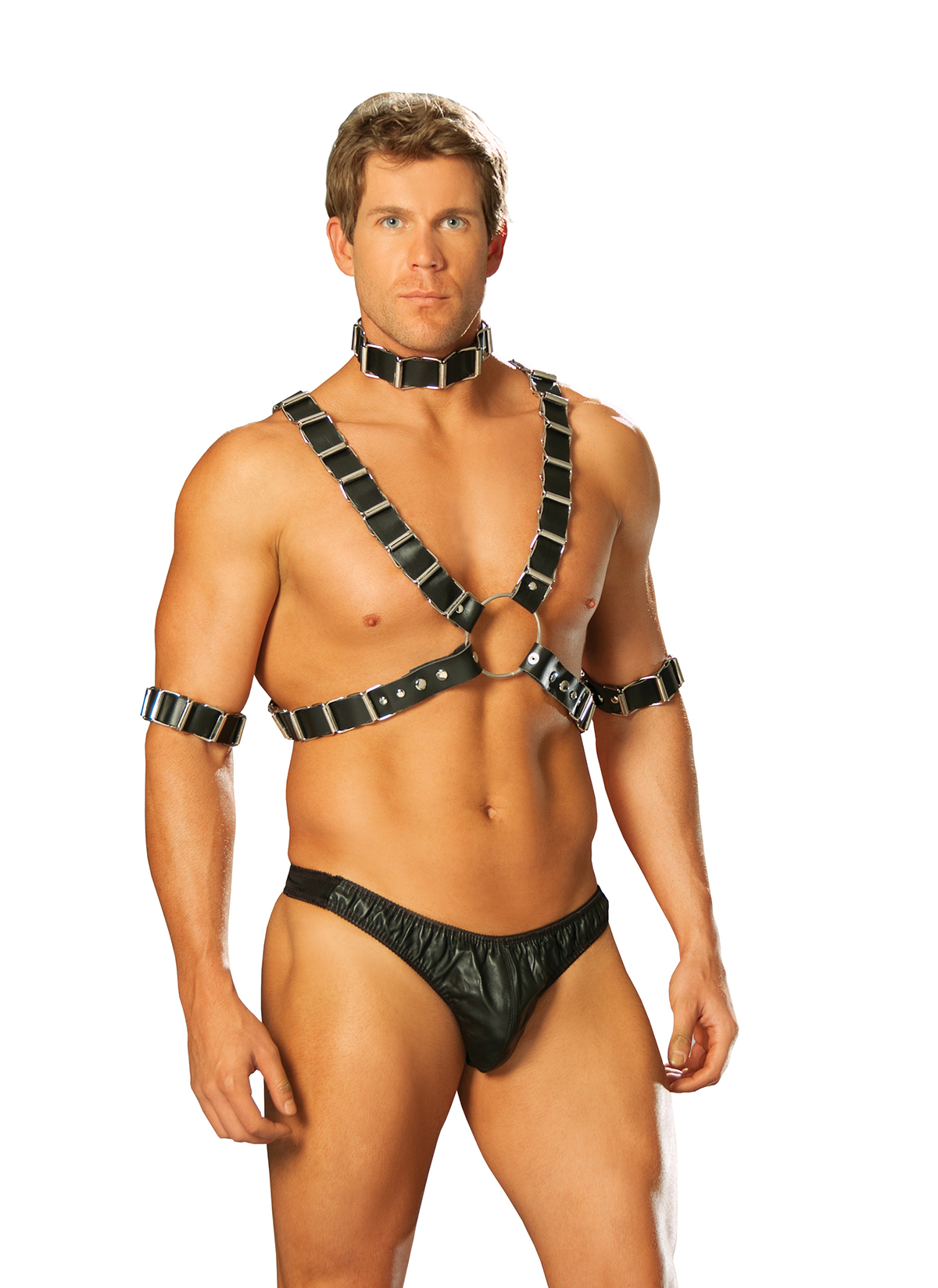 Leather+Gladiator+Harness+Set