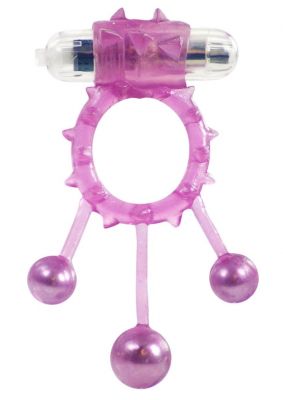 Linx Ball Banger Vibrating Cock Ring Textured Removable Bullet