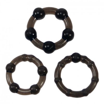 Linx Easy Squeeze Cock Ring Set Waterproof 3 Per Pack