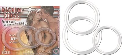 Magnum Force The Ultimate Silicone Cock Ring Set 3 Sizes