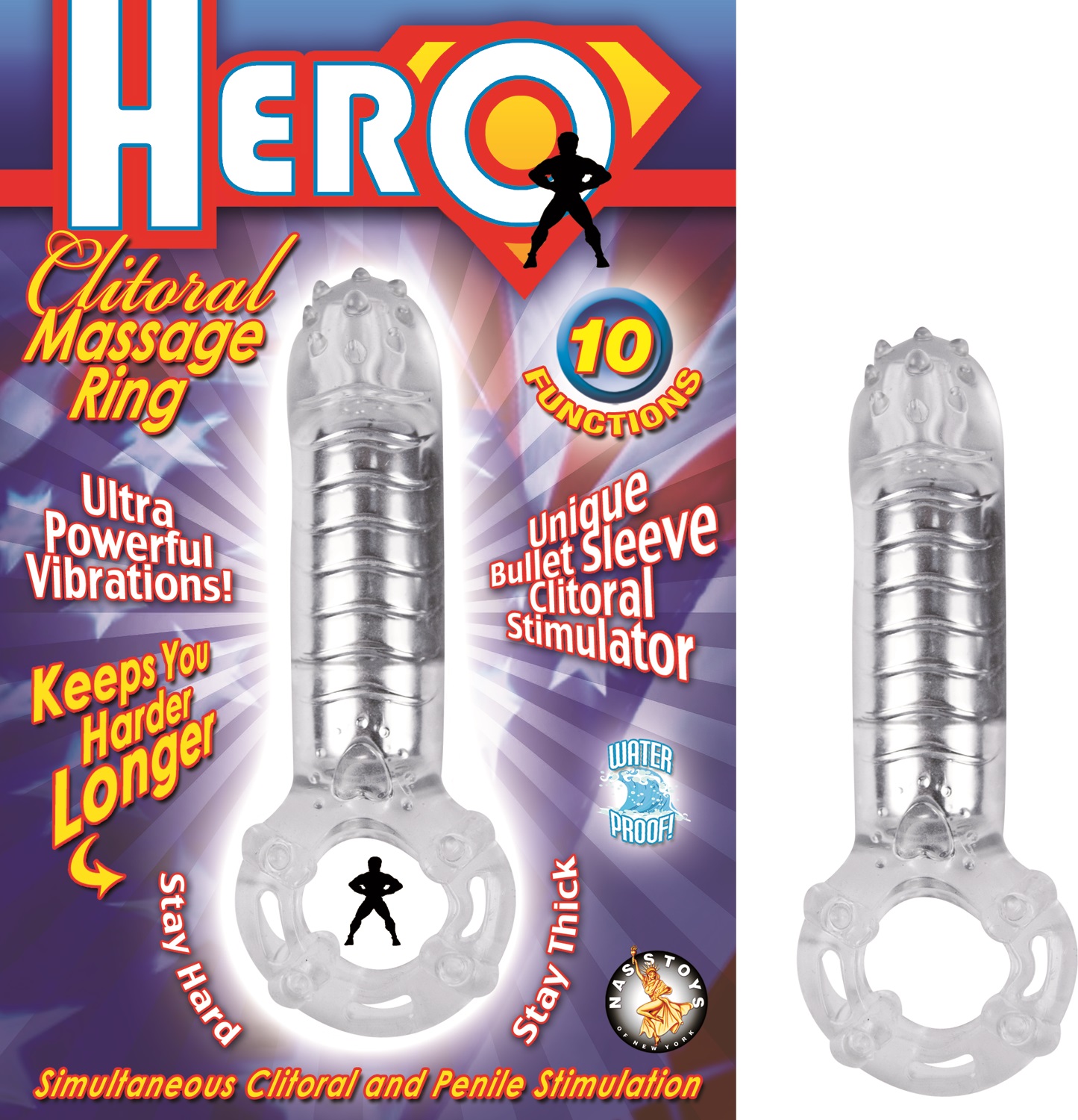 Hero+Cockring+%26+Clitoral+Massager+Waterproof