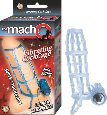 Macho Vibrating Cockcage Sleeve Waterproof 5.5 Inch