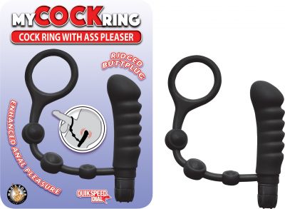My Cock Ring Silicone Cock Ring With Ass Pleaser Waterproof