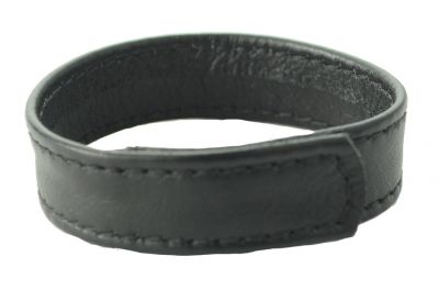 Sewn Leather Cock Ring with Velcro