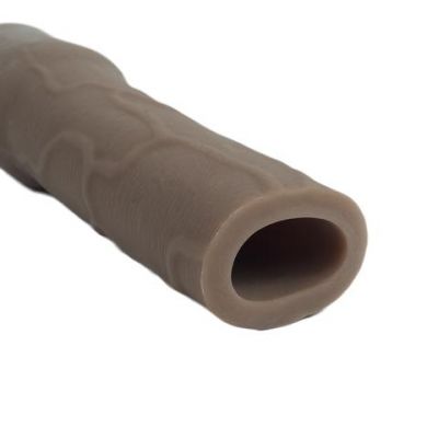 Cyberskin Uncut Realistic Penis Extension Xtra Thick Waterproof 7.5 Inch