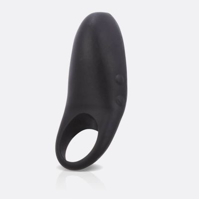 Work It Black USB Rechargeable Silicone Vibrating Cock Ring Waterproof