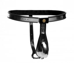 Stainless Steel Cock Entrapment Chastity Belt