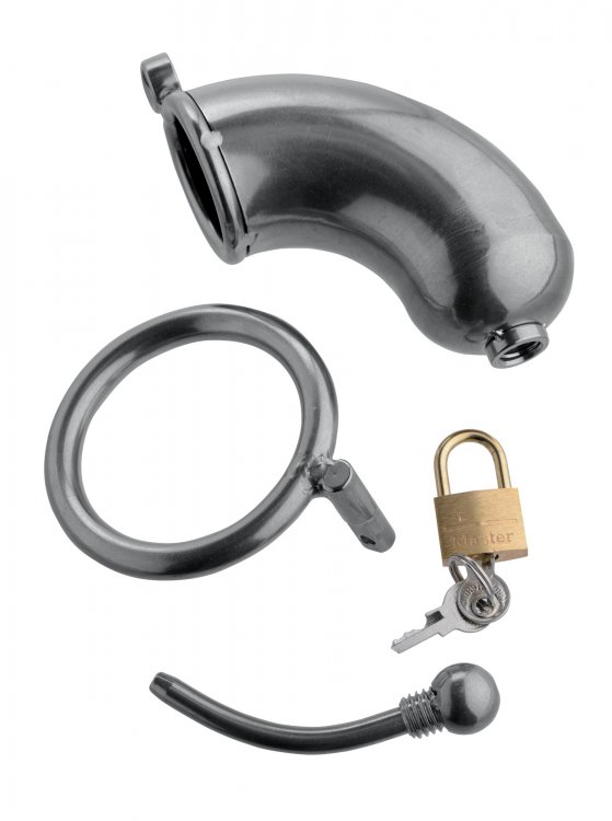 Armor+Chastity+Cage+with+Removable+Urethral+Insert