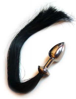 Stainless Steel Horse Hair Anal Plug